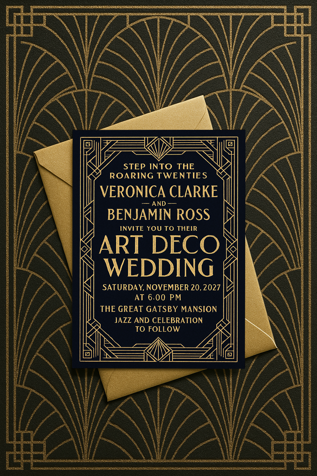 Great Gatsby Wedding Invitation
