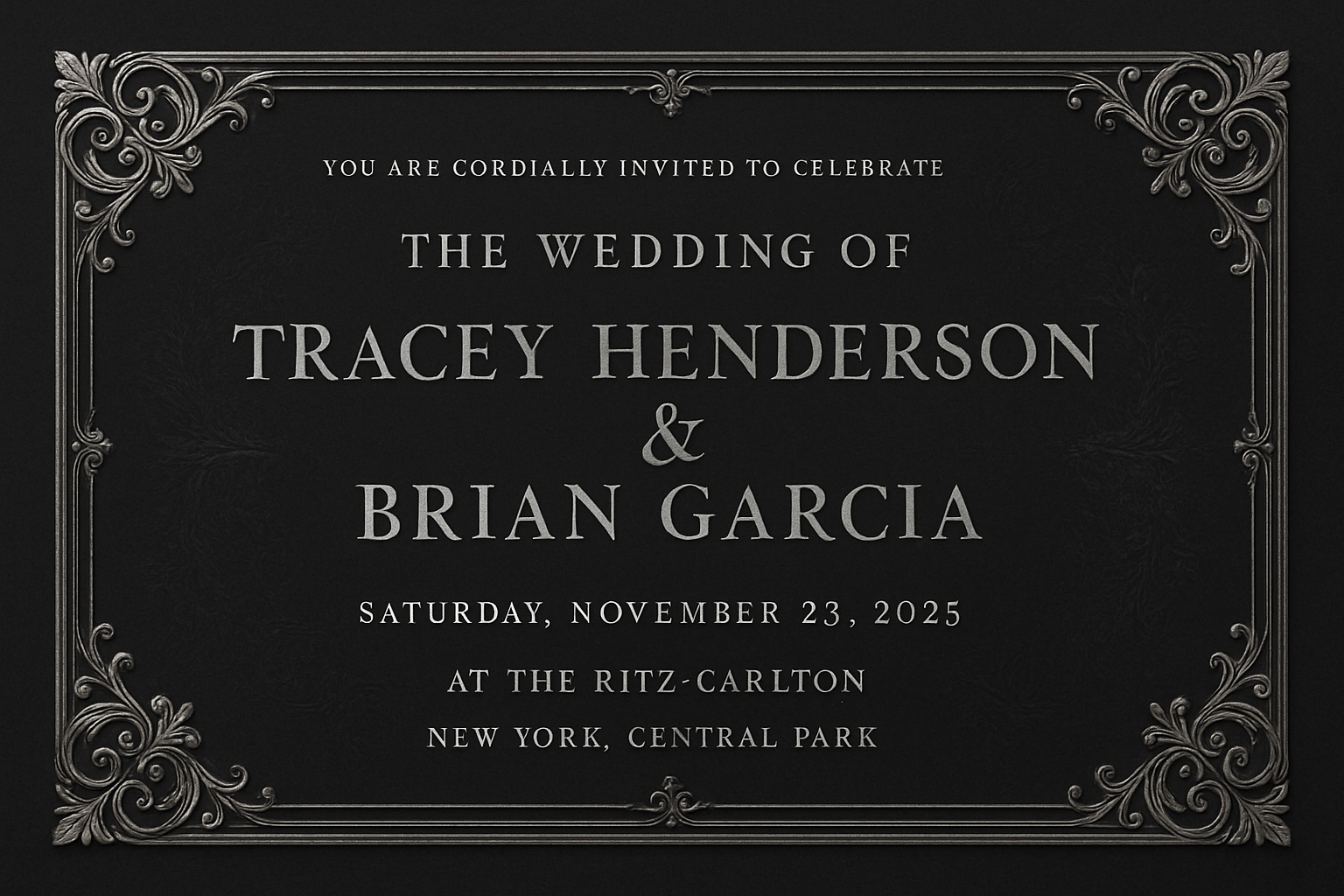 Tracey & Brian Ritz-Carlton Invite