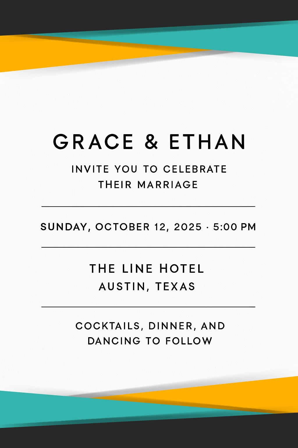 Grace & Ethan Simple Invite
