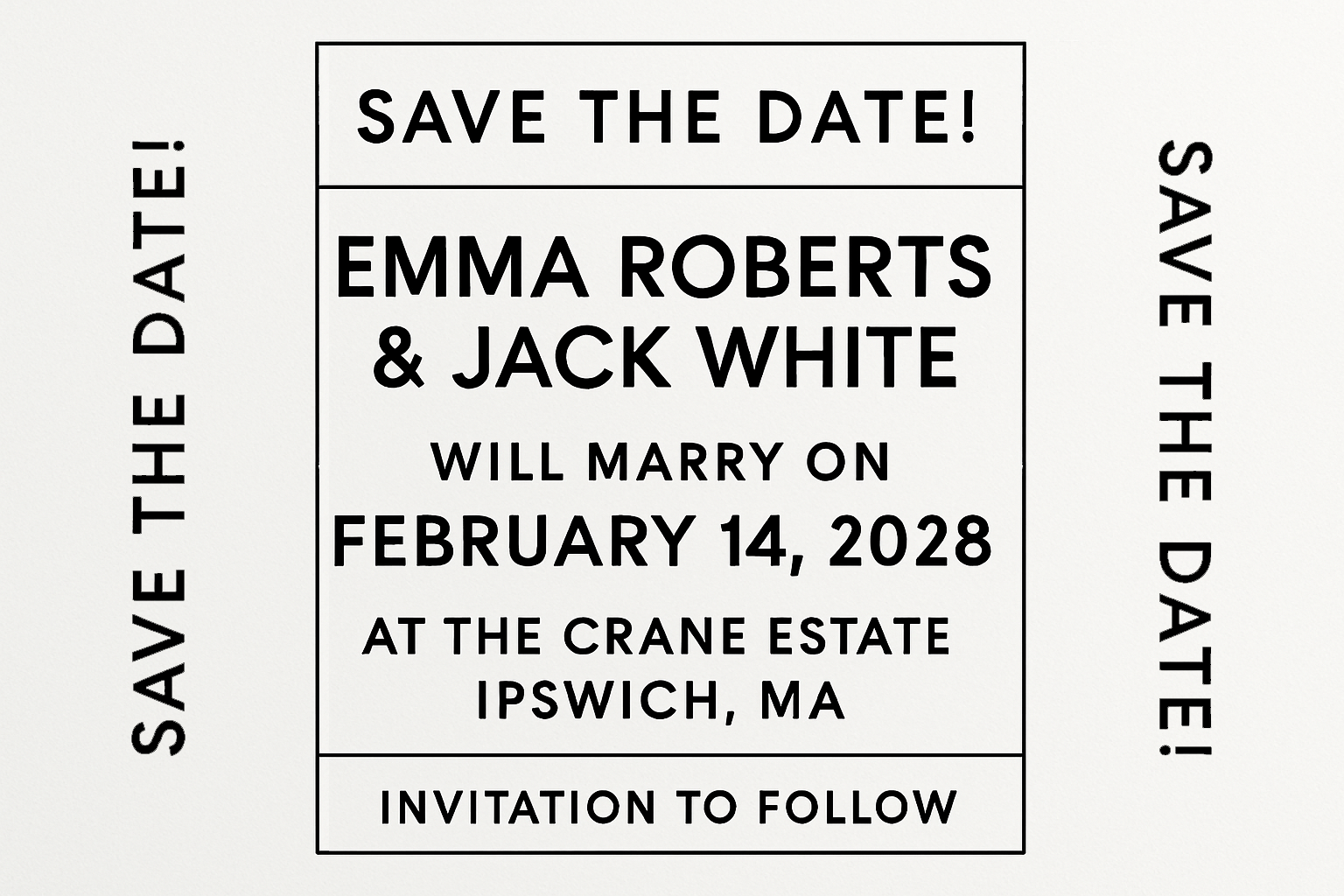 Emma & Jack Simple Save The Date