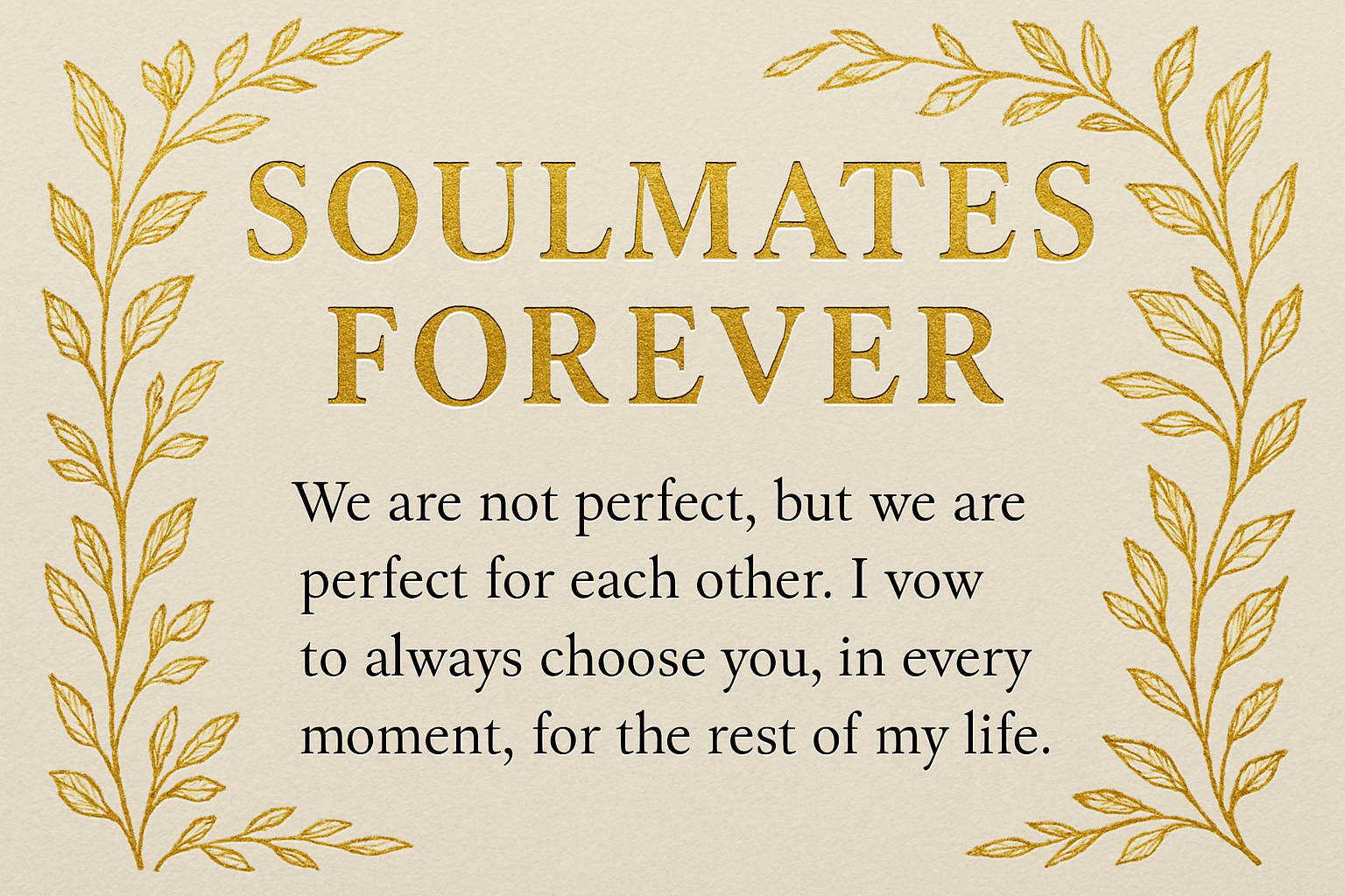 Soulmates Forever Keepsake