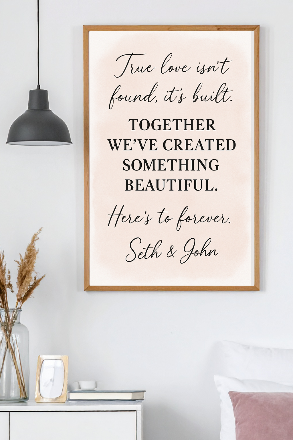 Seth & John Keepsake Framed