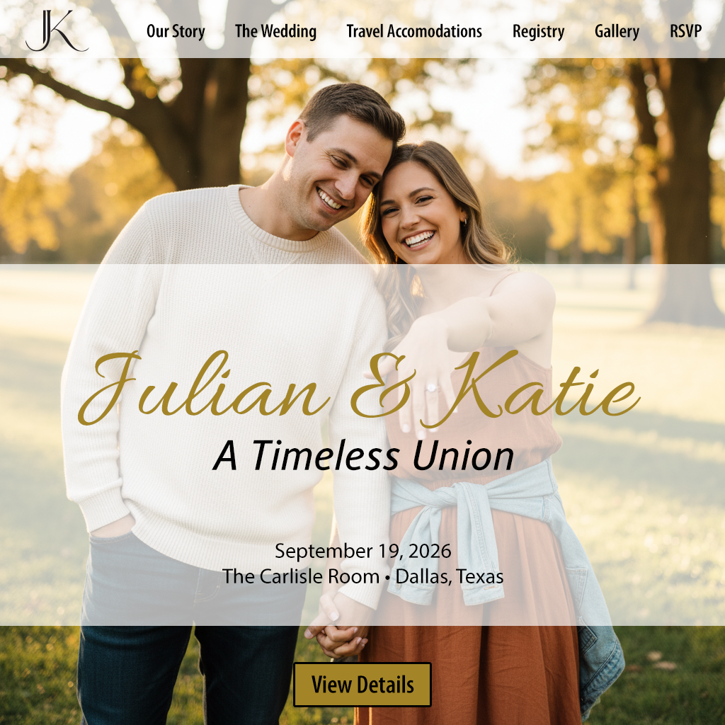 Julian & Katie Homepage Wedding